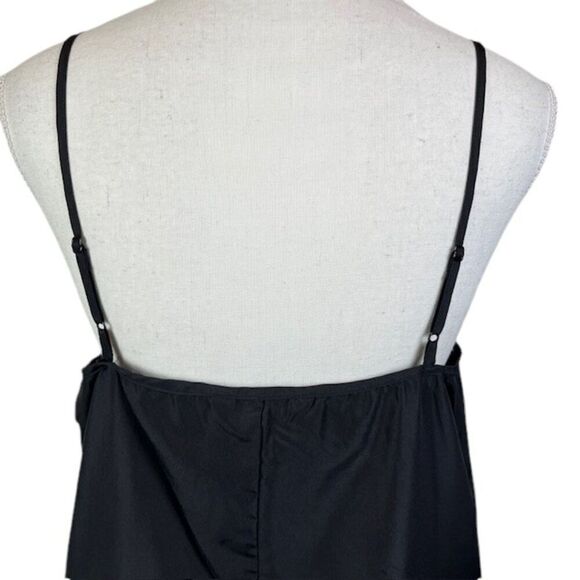 Elizabeth and James Black Camisole Cami Adjustable Spaghetti Straps Size Medium - Picture 3 of 9